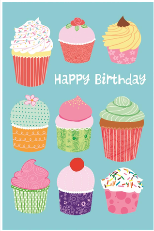 Birthday Cupcake Card