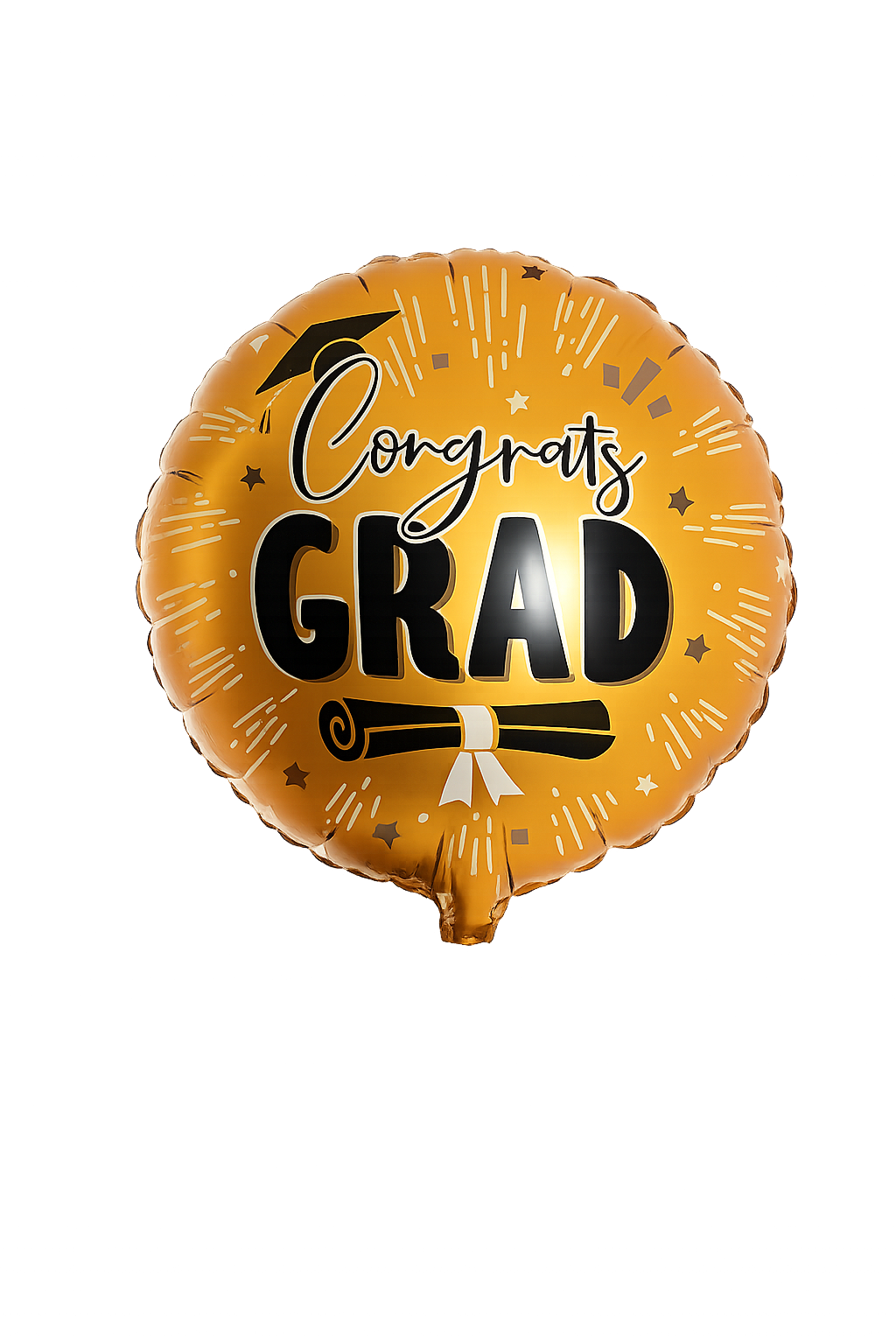 Round Congrats Grad Foil Balloon 18"