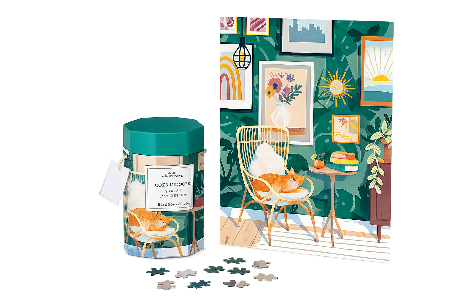 A Purrfect Place 550 Piece Puzzle