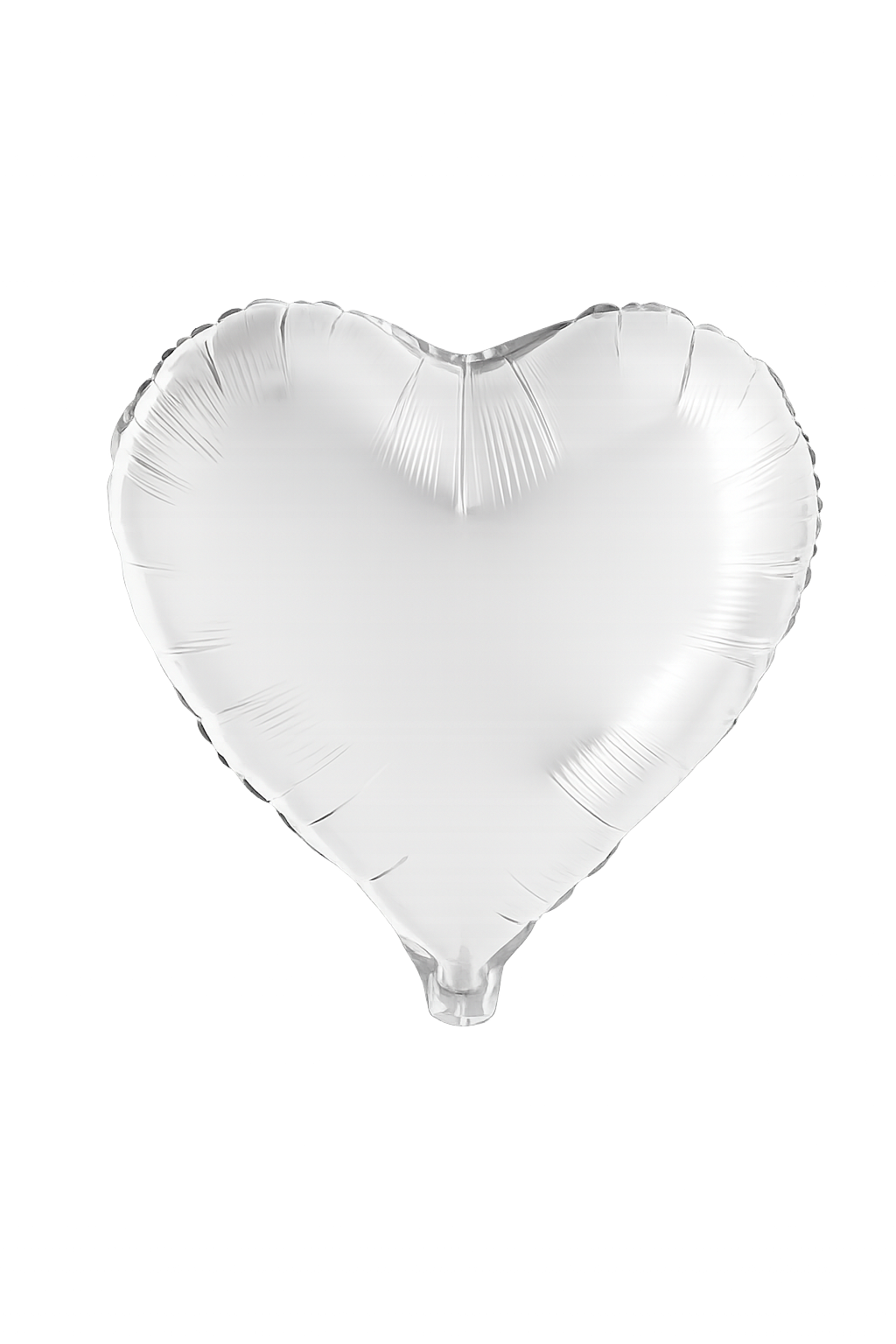 Heart Shaped White 18" Foil Balloon