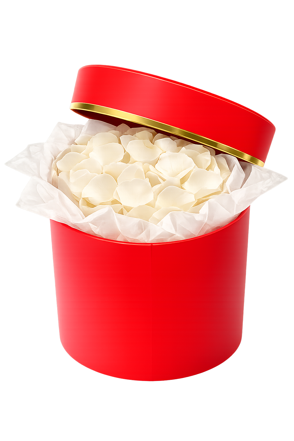 Rose Petals White In Box
